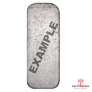100 OZ SILVER BAR LBMA BRANDS Reverse product photo