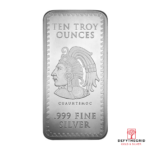 10 OZ SILVER BAR AZTEC CALENDAR Obverse product photo