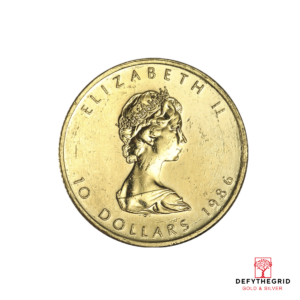 1/4 OZ CANADIAN GOLD MAPLE LEAF (NOT SEALED) Obverse product photo