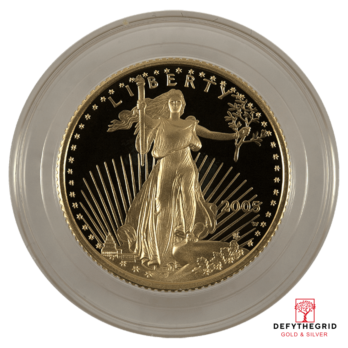 1/4 OZ AMERICAN GOLD EAGLE PROOF (CAPS OR SLABS) Obverse product photo