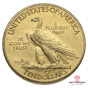 $10 U.S. GOLD INDIAN AU Reverse product photo