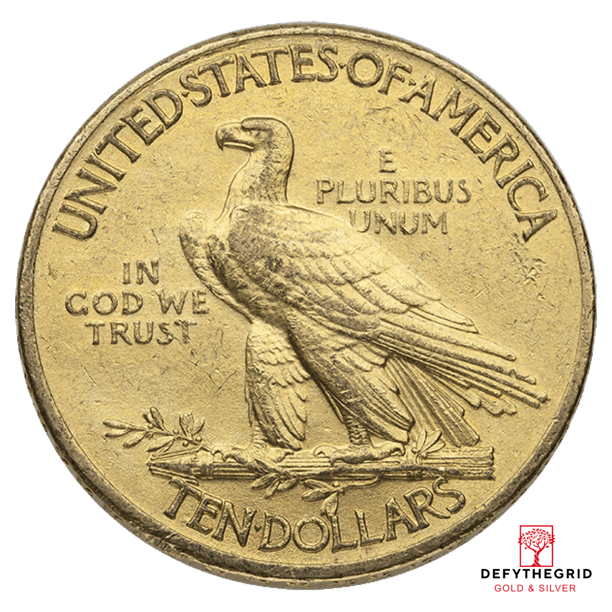 $10 U.S. GOLD INDIAN AU Reverse product photo