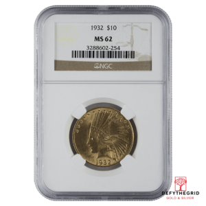 $10 U.S. GOLD INDIAN NGC62 Obverse product photo