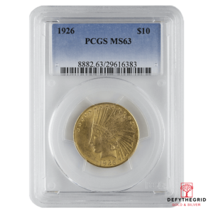 $10 U.S. GOLD INDIAN PCGS63 Obverse product photo
