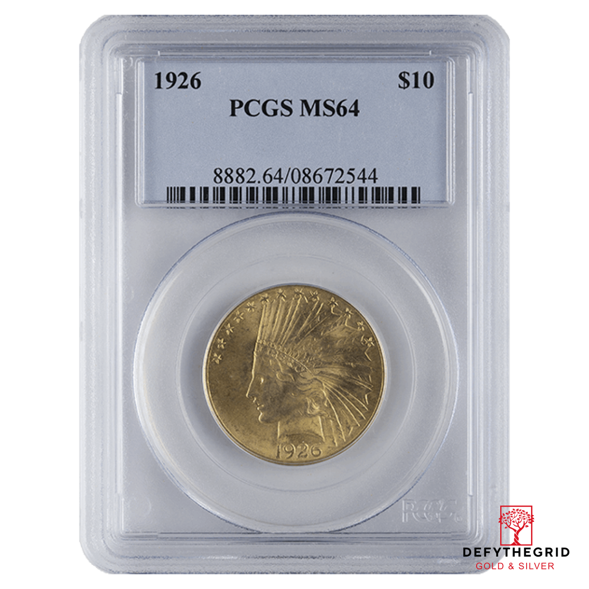 $10 U.S. GOLD INDIAN PCGS64 Obverse product photo