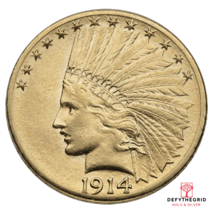 $10 U.S. GOLD INDIAN XF Obverse product photo