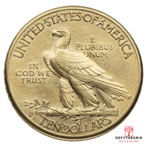 $10 U.S. GOLD INDIAN XF Reverse product photo