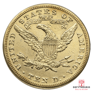 $10 U.S. GOLD LIBERTY LP Reverse product photo