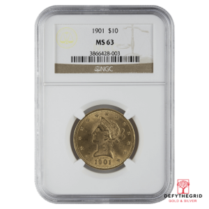 $10 LIBERTY U.S. GOLD NGC-63 Obverse product photo