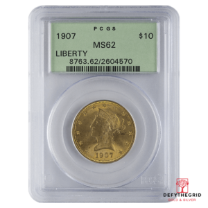 $10 U.S. GOLD LIBERTY PCGS62 Obverse product photo