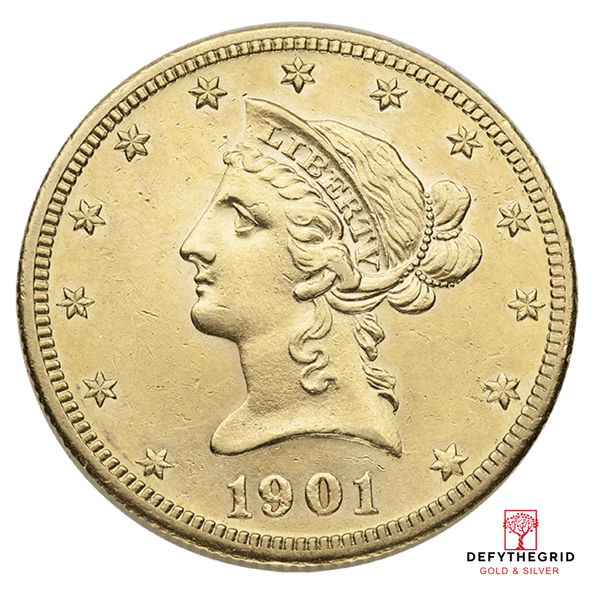 $10 U.S. GOLD LIBERTY XF Obverse product photo