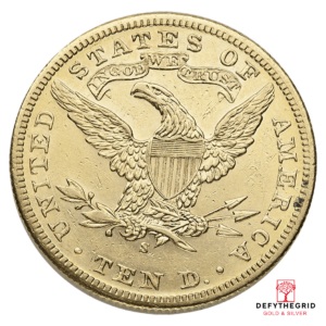 $10 U.S. GOLD LIBERTY XF Reverse product photo