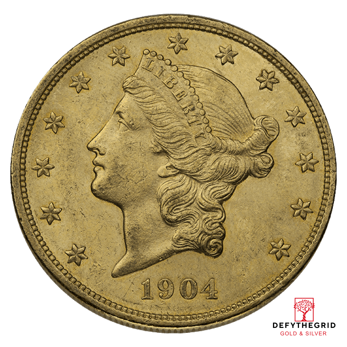 $20 U.S. GOLD LIBERTY AU Obverse product photo