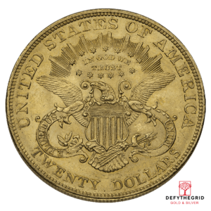 $20 U.S. GOLD LIBERTY AU Reverse product photo