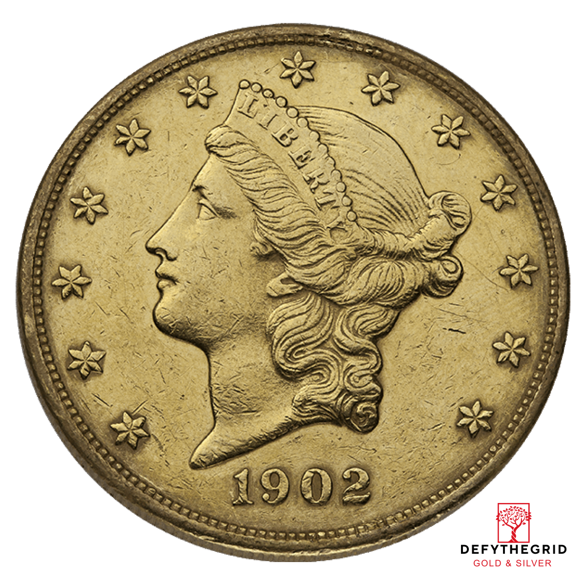 $20 U.S. GOLD LIBERTY LP, JEWELRY GRADE Obverse product photo