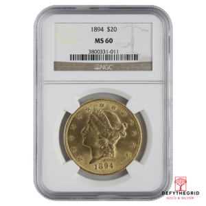 $20 U.S. GOLD LIBERTY NGC60 Obverse product photo