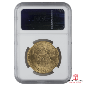 $20 U.S. GOLD LIBERTY NGC60 Reverse product photo