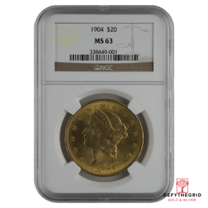 $20 U.S. GOLD LIBERTY NGC63 Obverse product photo