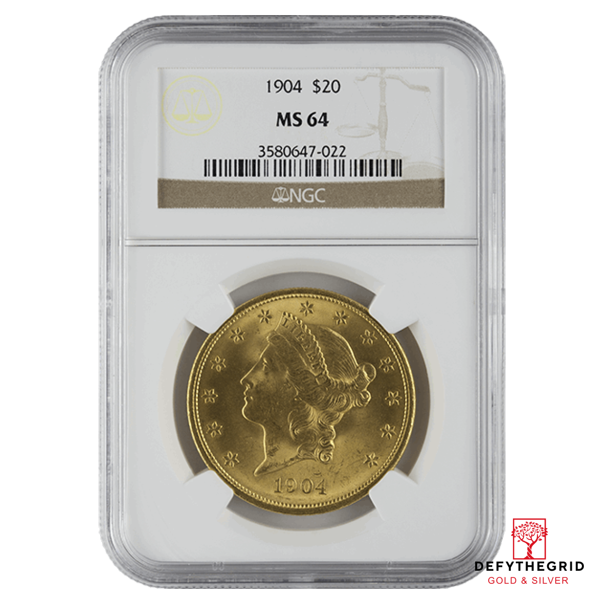 $20 U.S. GOLD LIBERTY NGC64 Obverse product photo