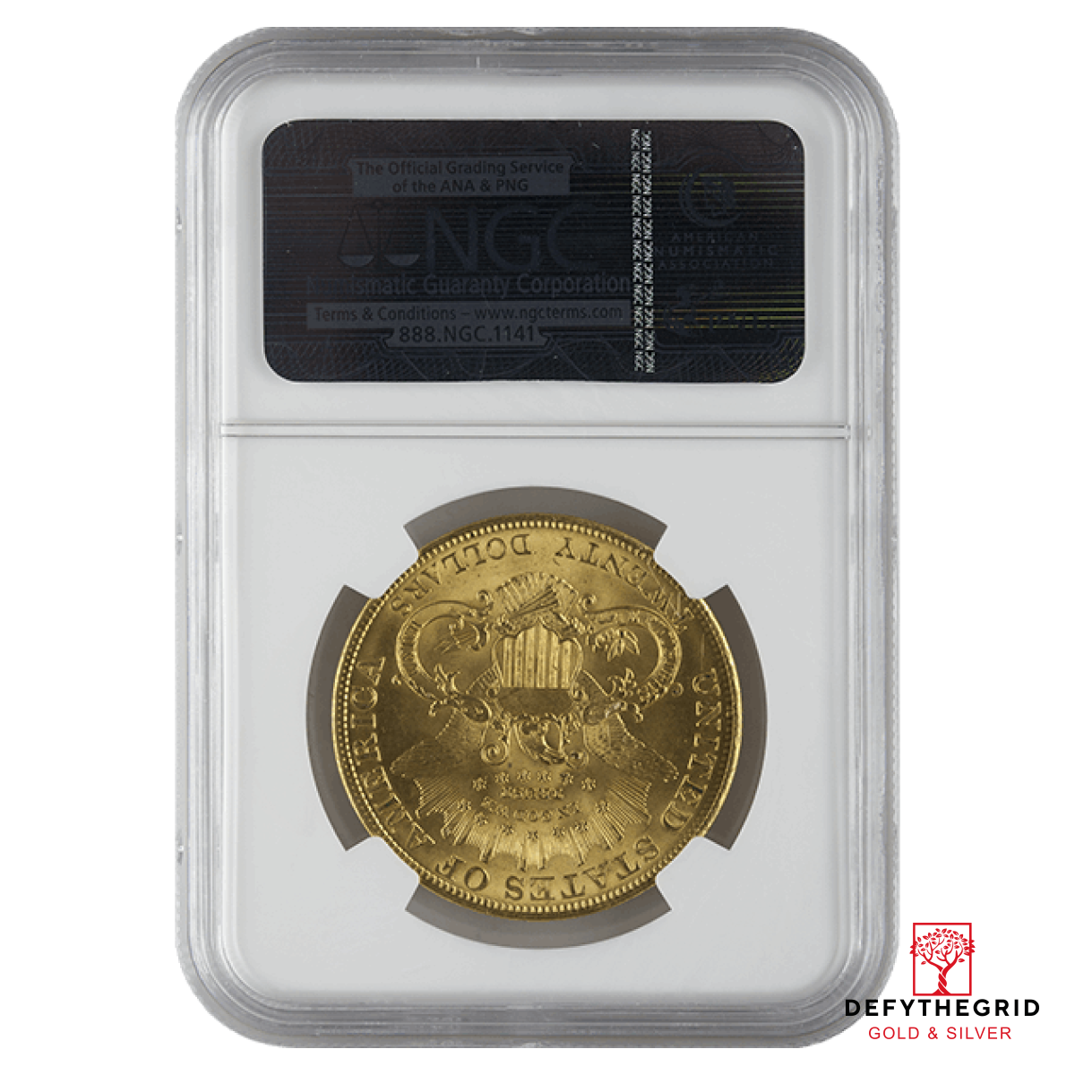 $20 U.S. GOLD LIBERTY NGC64 Reverse product photo