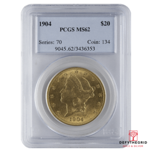 $20 U.S. GOLD LIBERTY PCGS62 Obverse product photo