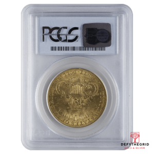 $20 U.S. GOLD LIBERTY PCGS62 Reverse product photo