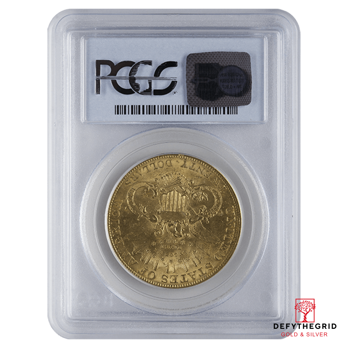 $20 U.S. GOLD LIBERTY PCGS62 Reverse product photo