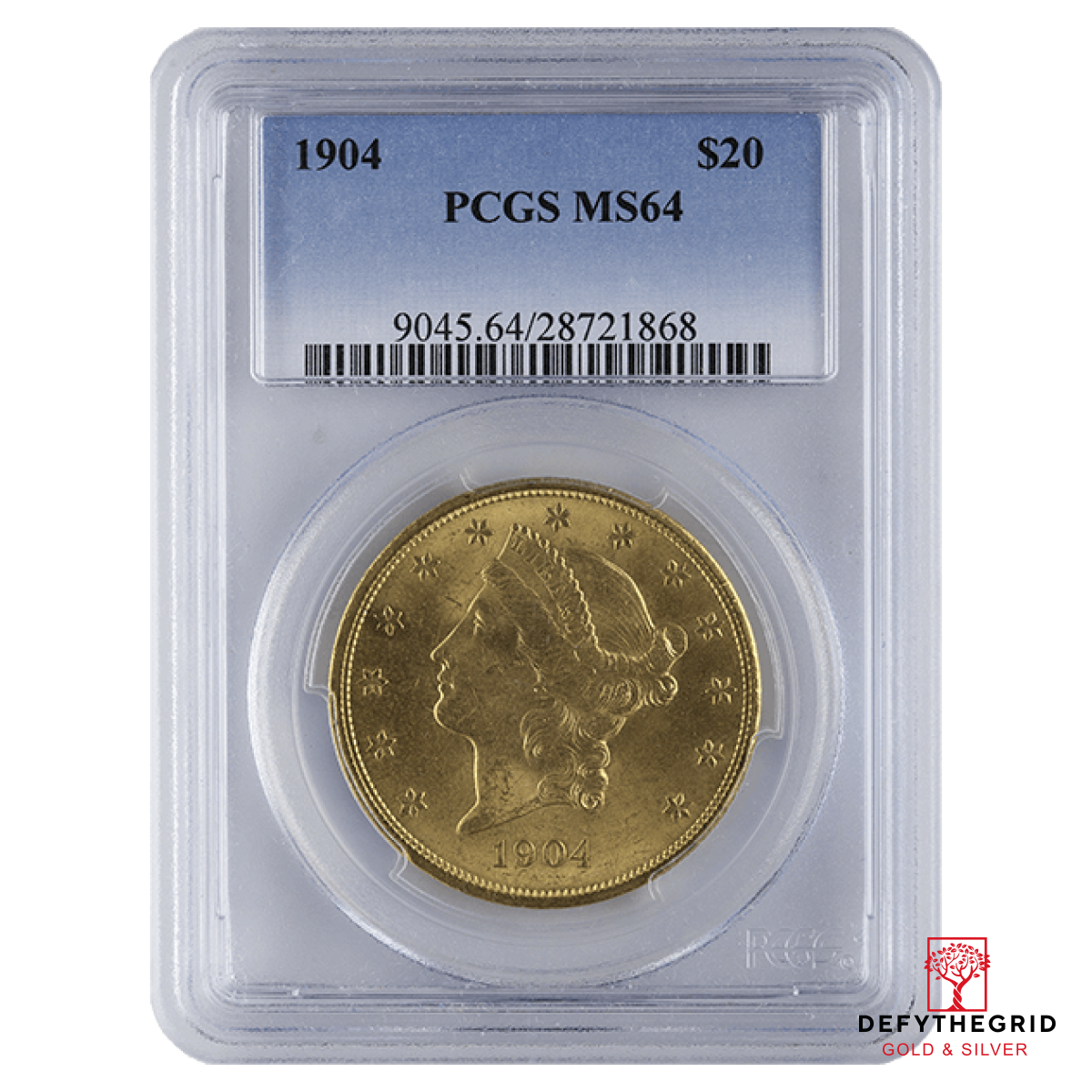 $20 U.S. GOLD LIBERTY PCGS64 Obverse product photo