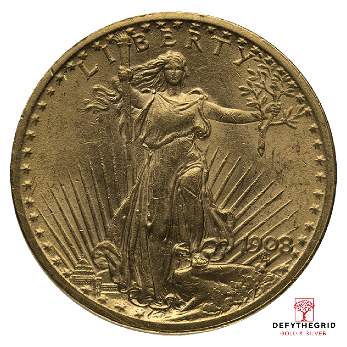 $20 U.S. GOLD SAINT AU Obverse product photo