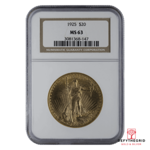 $20 U.S. GOLD SAINT NGC63 Obverse product photo