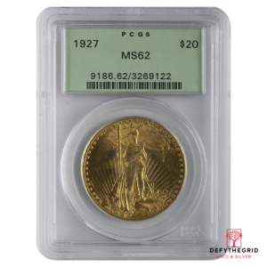 $20 U.S. GOLD SAINT PCGS62 Obverse product photo