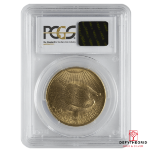 $20 U.S. GOLD SAINT PCGS63 NO MOTTO Reverse product photo