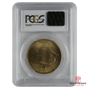 $20 U.S. GOLD SAINT PCGS65 NO MOTTO Reverse product photo