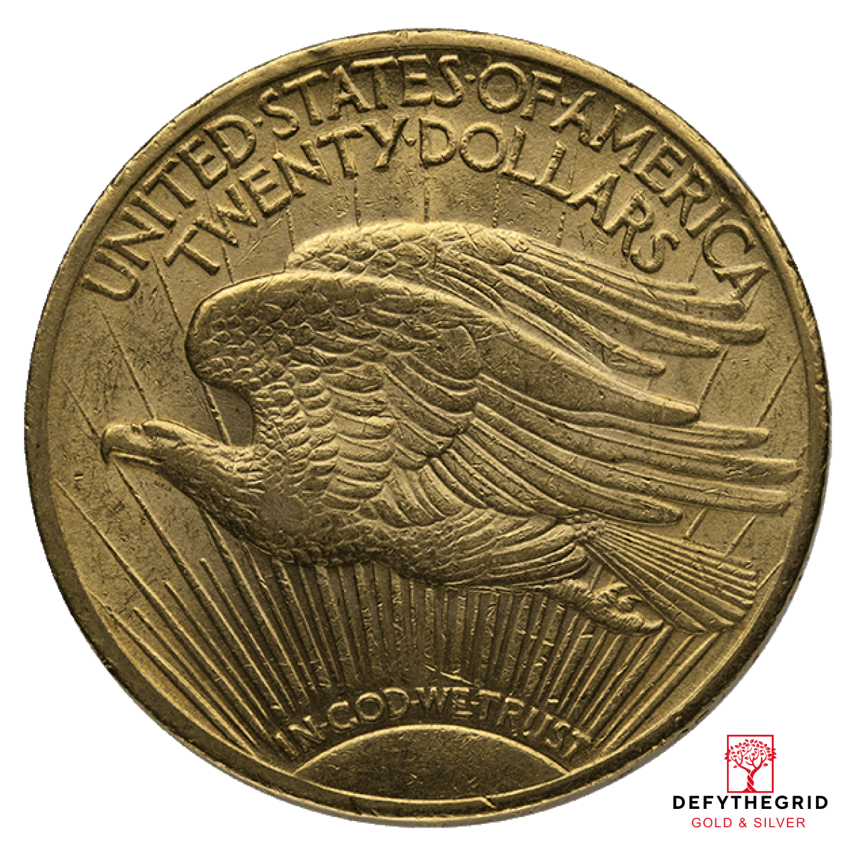 $20 U.S. GOLD SAINT XF Reverse product photo