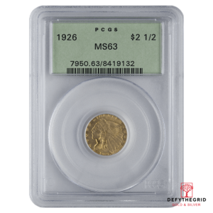 $2.5 U.S. GOLD INDIAN PCGS63 Obverse product photo