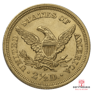 $2.5 U.S. GOLD LIBERTY AU Reverse product photo