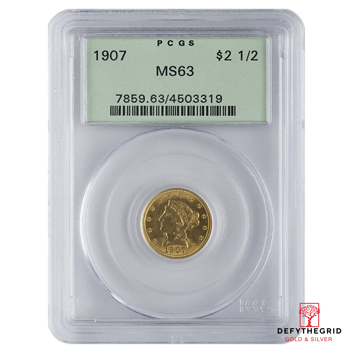 $2.5 U.S. GOLD LIBERTY PCGS63 Obverse product photo