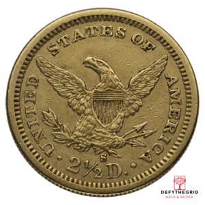 $2.5 U.S. GOLD LIBERTY XF Reverse product photo