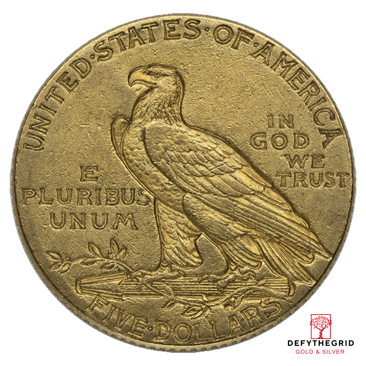 $5 U.S. GOLD INDIAN XF Reverse product photo