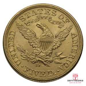 $5 U.S. GOLD LIBERTY AU Reverse product photo