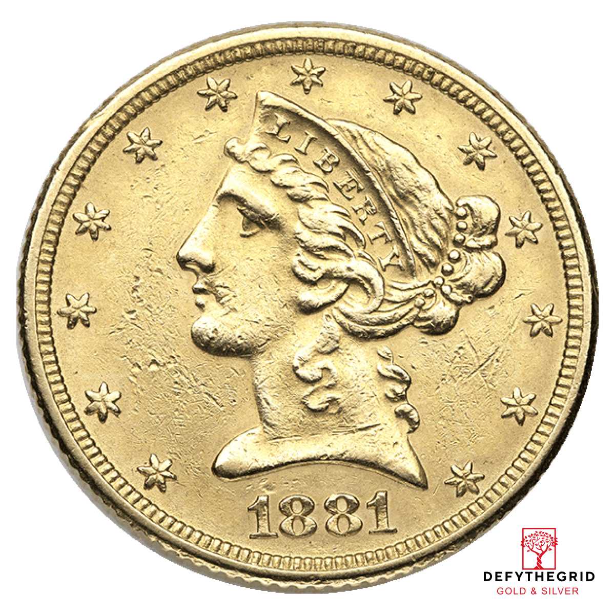 $5 U.S. GOLD LIBERTY LP Obverse product photo