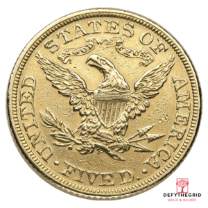 $5 U.S. GOLD LIBERTY LP Reverse product photo