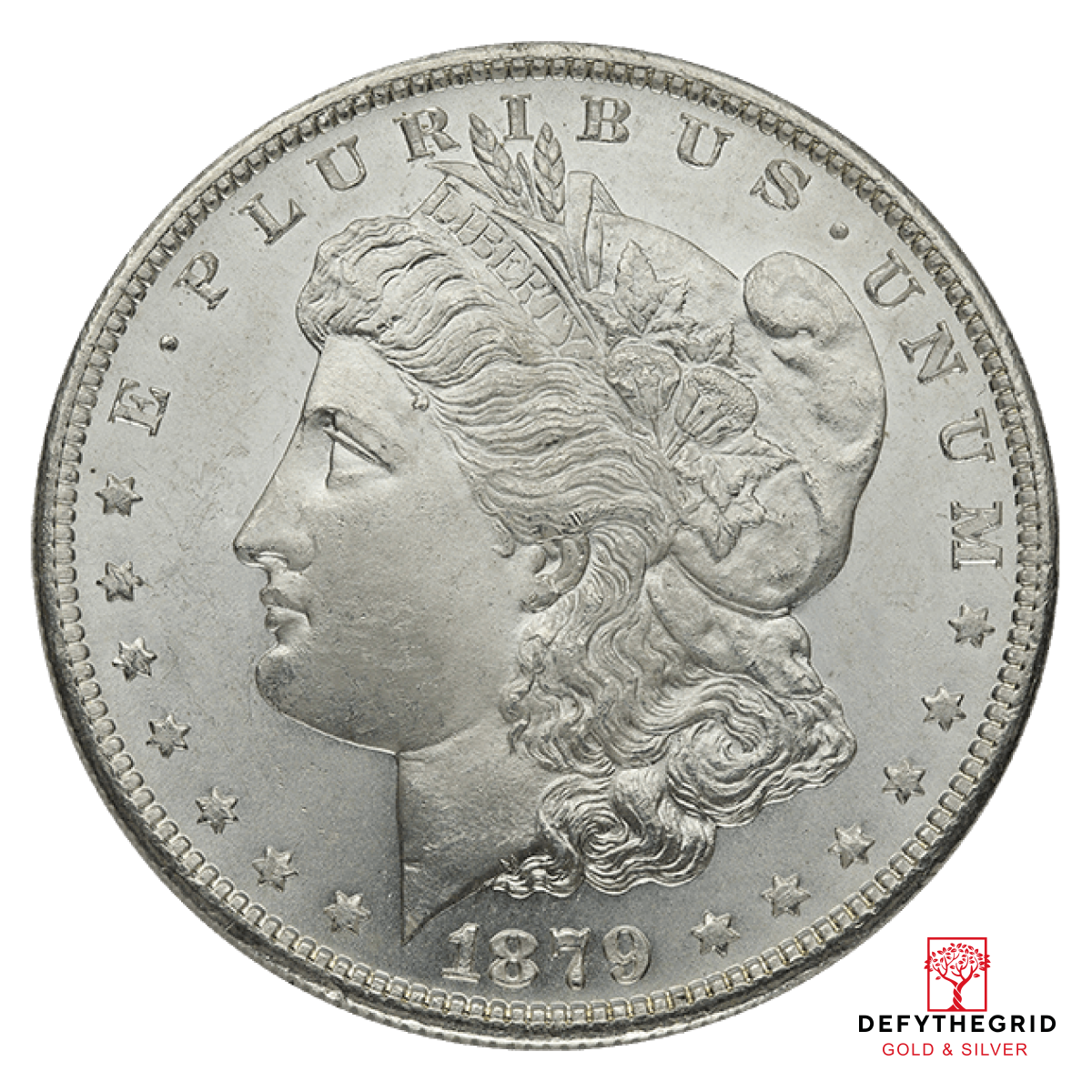 AMERICAN SILVER MORGAN DOLLAR BU Obverse product photo