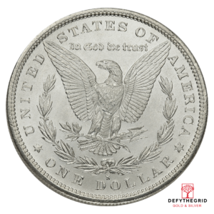 AMERICAN SILVER MORGAN DOLLAR BU Reverse product photo