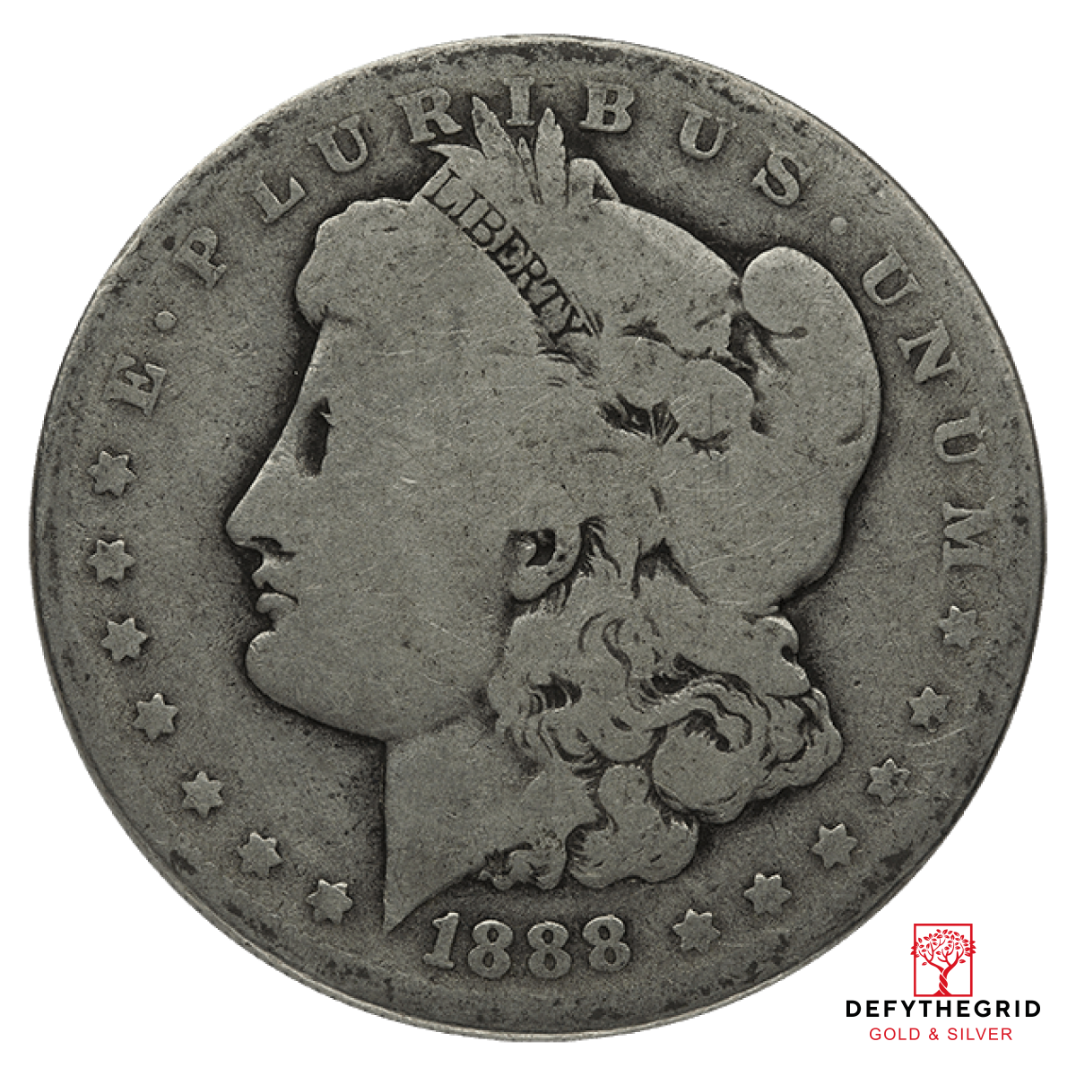 AMERICAN SILVER MORGAN DOLLAR GOOD Obverse product photo