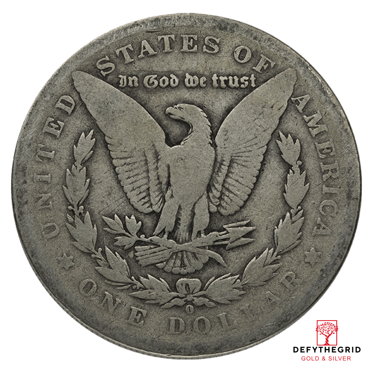 AMERICAN SILVER MORGAN DOLLAR GOOD Reverse product photo