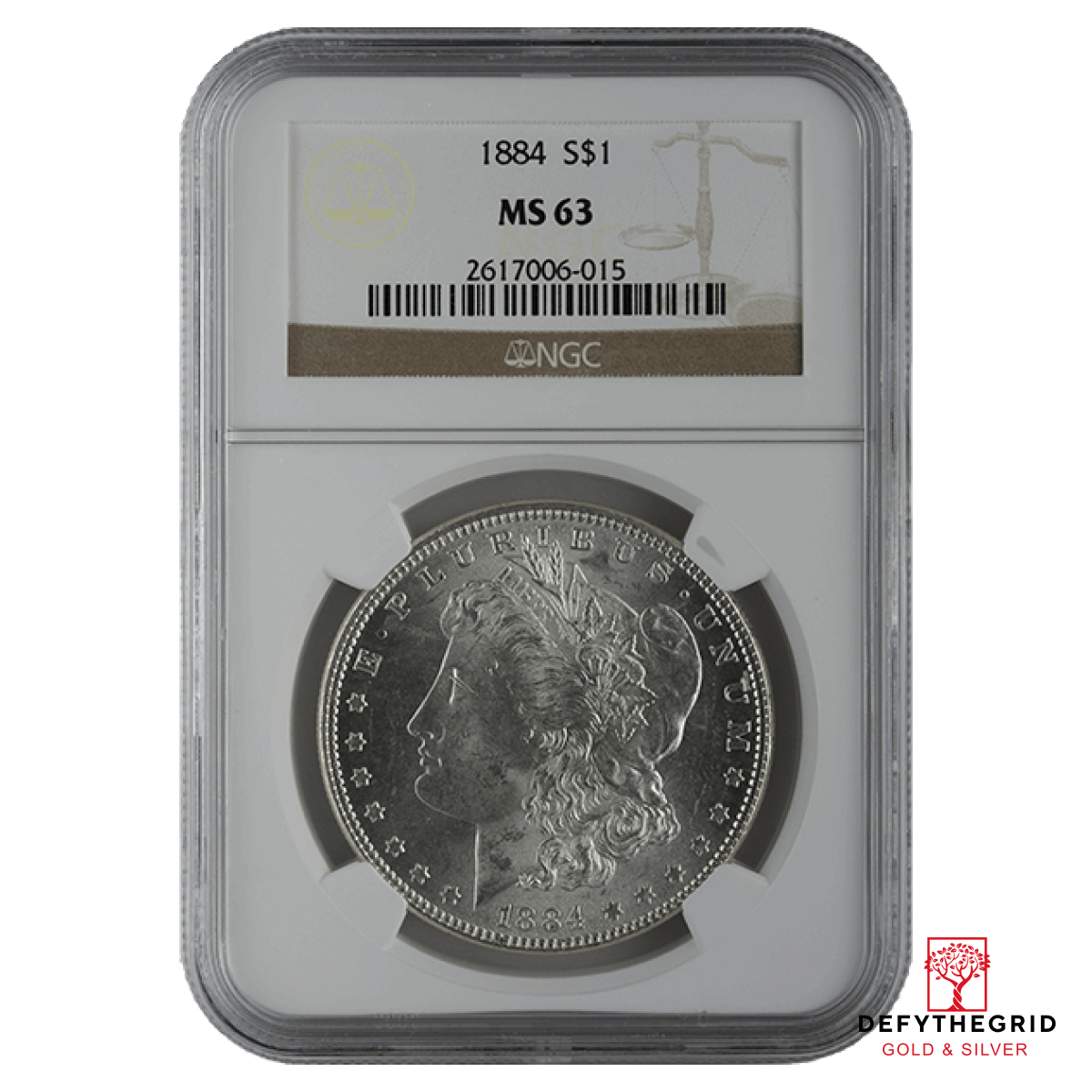 1878-1904 AMERICAN SILVER MORGAN DOLLAR NGC63 Obverse product photo