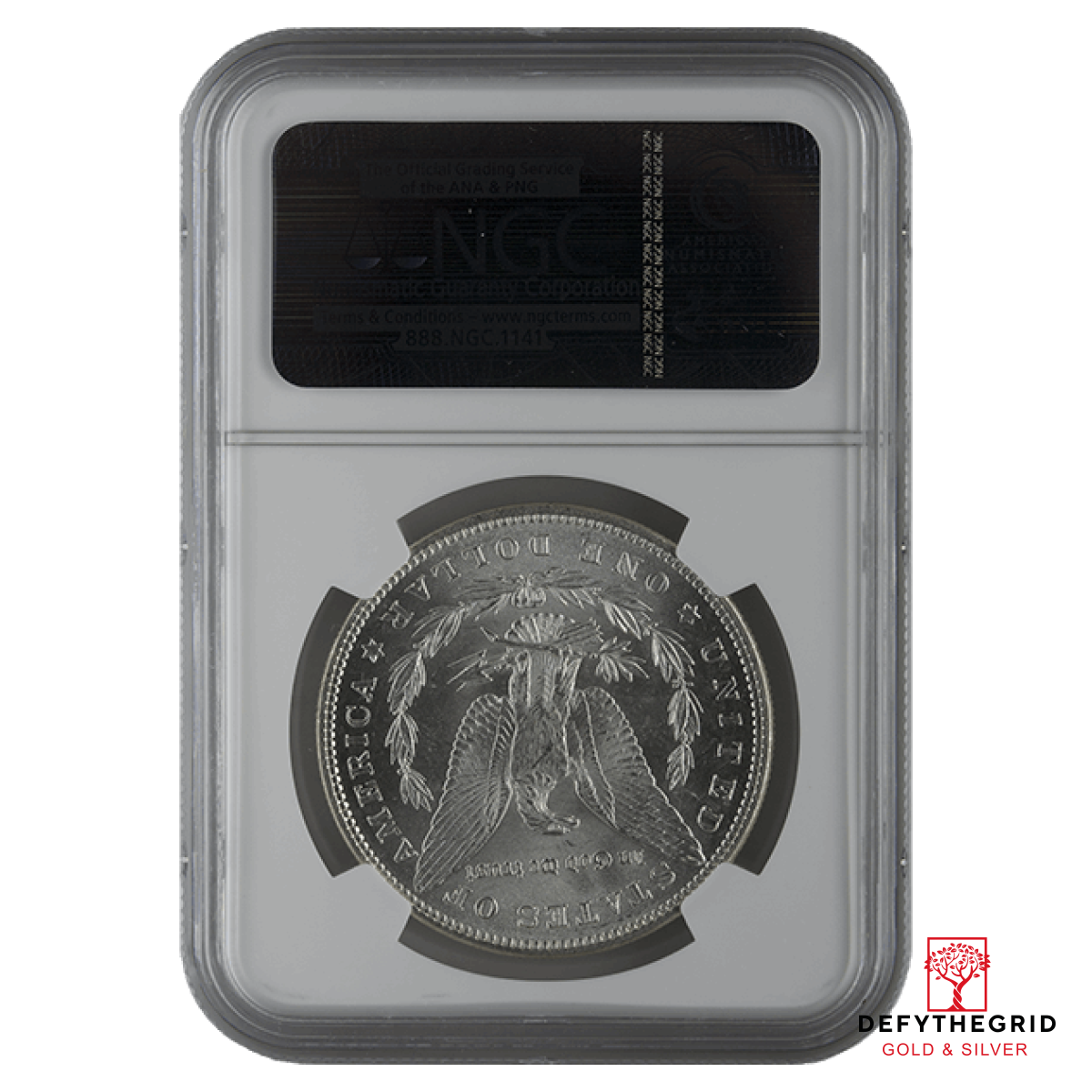 1878-1904 AMERICAN SILVER MORGAN DOLLAR NGC62 Reverse product photo