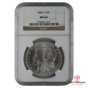 1878-1904 AMERICAN SILVER MORGAN DOLLAR NGC64 Obverse product photo