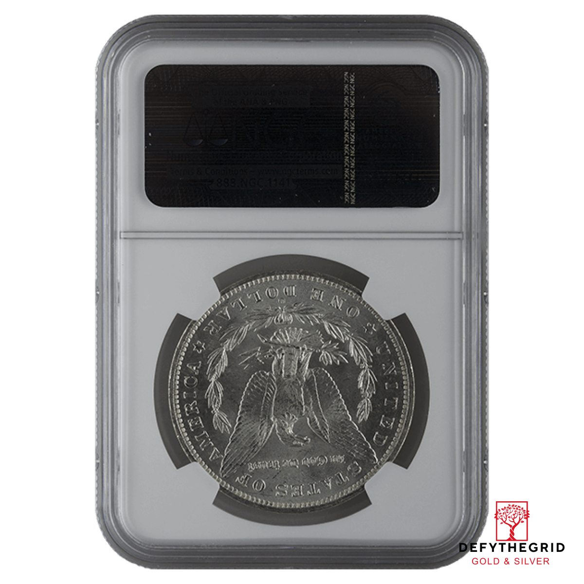 1878-1904 AMERICAN SILVER MORGAN DOLLAR NGC64 Reverse product photo